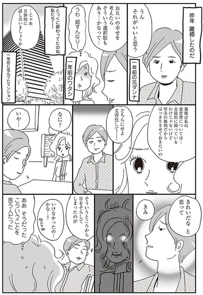 去年離婚したのだ