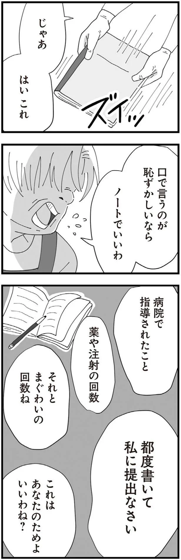 都度書いて私に提出なさい