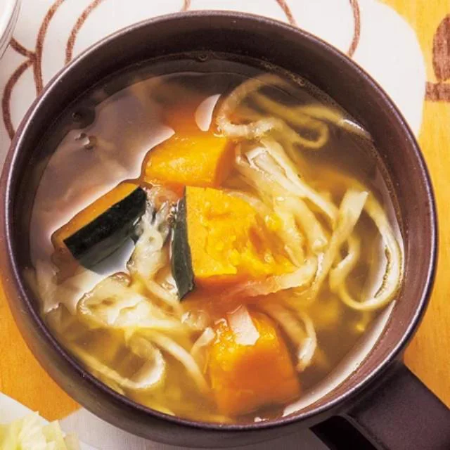 「切り干し大根とかぼちゃのスープ」／乾物を使ったレシピ（21/30）