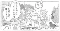 釣りから戻ると大勢の猫がお出迎え。刺身祭りの開催です！／ねことじいちゃん（4）