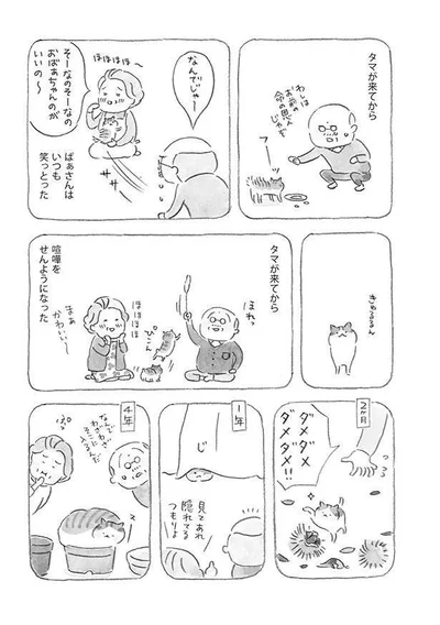 タマが来てから　ばぁさんはいつも笑っとった