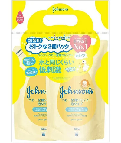 【まとめ買い】ジョンソンベビー 全身シャンプー ベビーシャンプー ベビーソープ 泡タイプ 詰替用 350ml×2個 子供 赤ちゃん