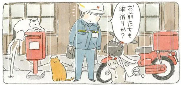 お前たちも雨宿りか?