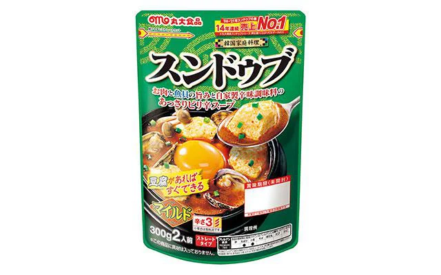 スンドゥブ 300g 各¥300(編集部調べ)/丸大食品