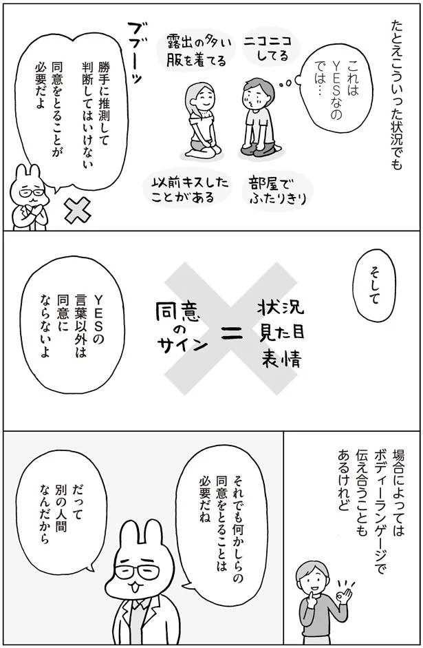 勝手に推測して判断してはいけない