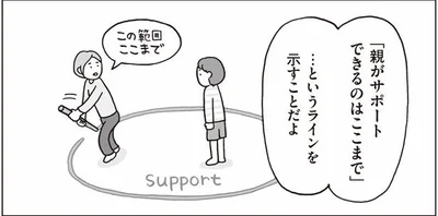 「親がサポートできるのはここまで」