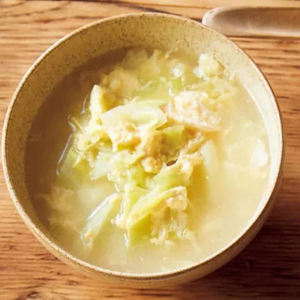 キャベツのかきたまスープ／一玉まるごと買ってもOK！キャベツ活用レシピ（31/31）