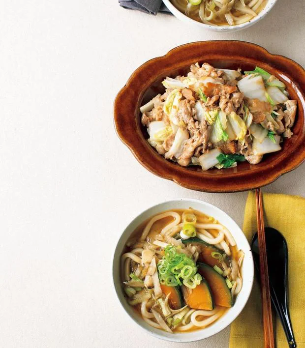 「ほうとう風煮込みうどん」の献立