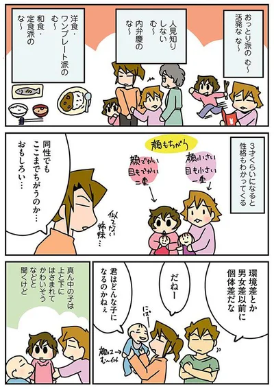 同性でもここまでちがうのか…