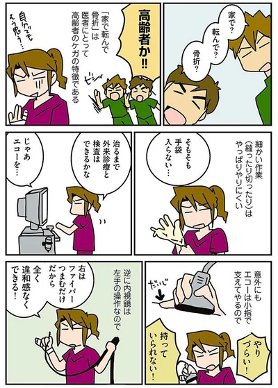 家で？転んで？骨折？