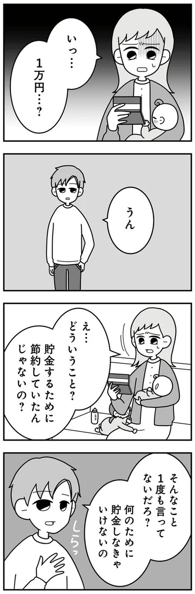 貯金するために節約していたんじゃないの？