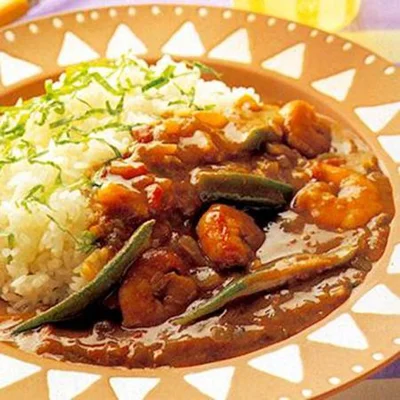 えびとオクラの夏カレー