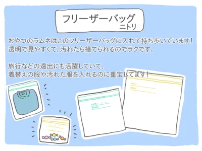 ニトリのフリーザーバッグ