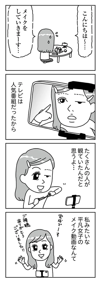 私みたいな平凡女子のメイク動画なんて