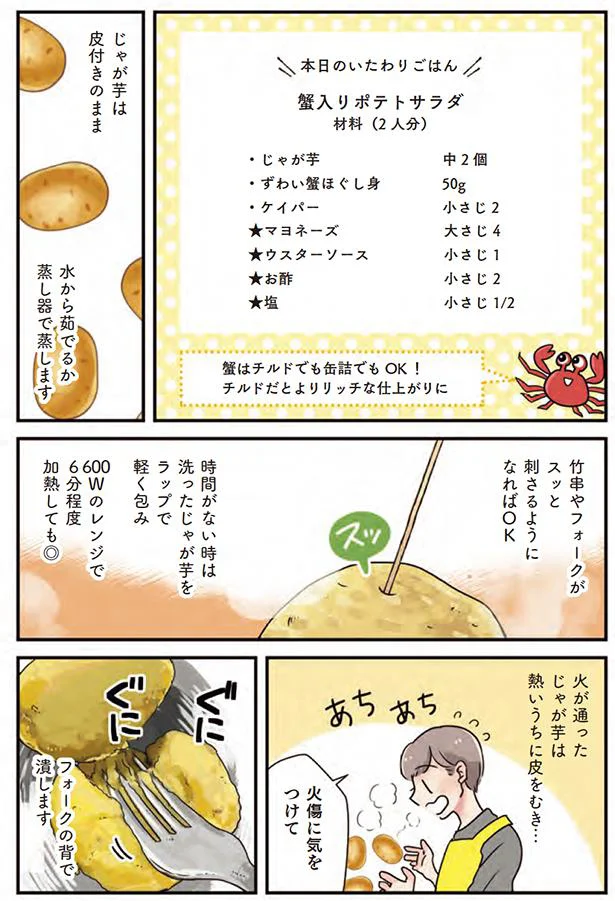 蟹はチルドでも缶詰でもOK