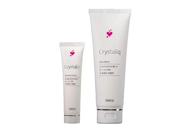 シャープ「Crystaliq薬用保湿クリーム＆薬用洗顔フォームのセット」　