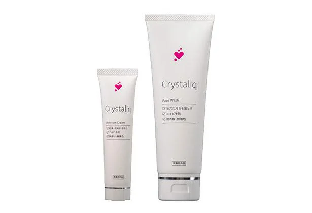 シャープ「Crystaliq薬用保湿クリーム&薬用洗顔フォームのセット」