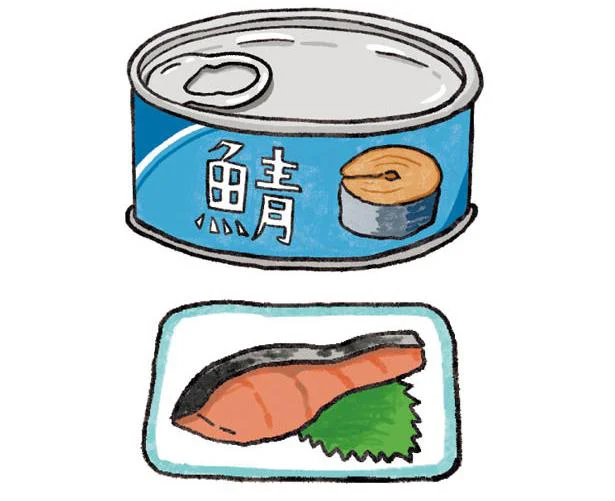 青魚の缶詰や焼き魚