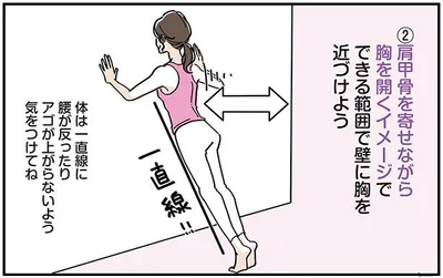 筋肉ゼロでもできる壁腕立て