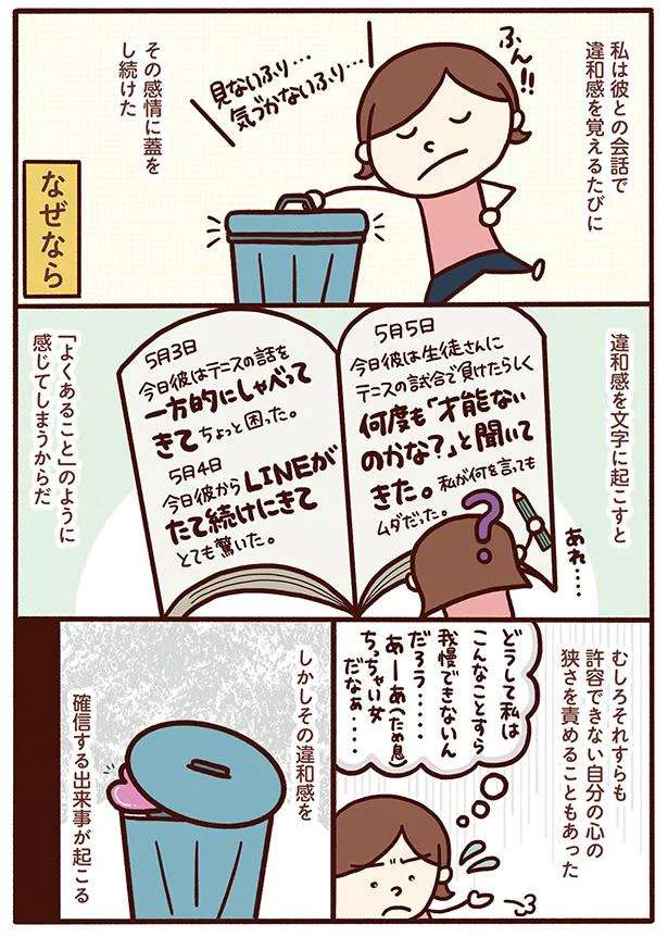 違和感を感じるたびにその感情にフタをし続けた