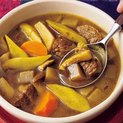 「牛肉と根菜のカレースープ」／スープカレーのバリエーションレシピ（7/20）