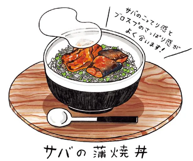 サバの蒲焼丼