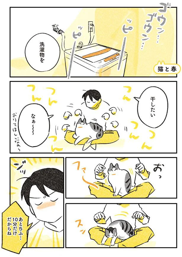洗濯物を干したいな〜