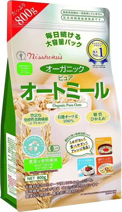 「オーガニック ピュアオートミール」（日食食品製造）