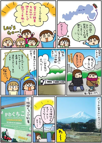 さっそくの富士山に大コーフン！！