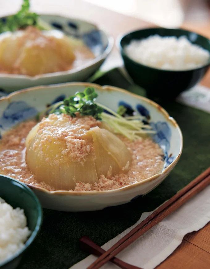 食物繊維たっぷりの玉ねぎとみそをかけ合わせた最強の腸活おかず