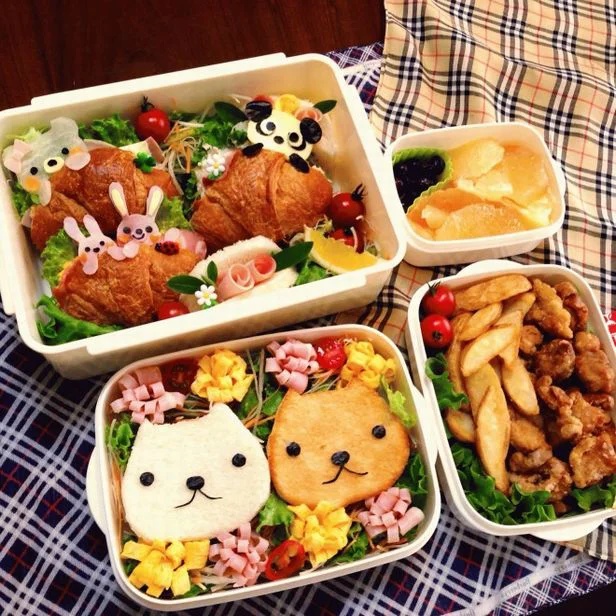 お弁当箱の中にゆるさが広がる、癒しのカピパラ弁当【キャラ弁】
