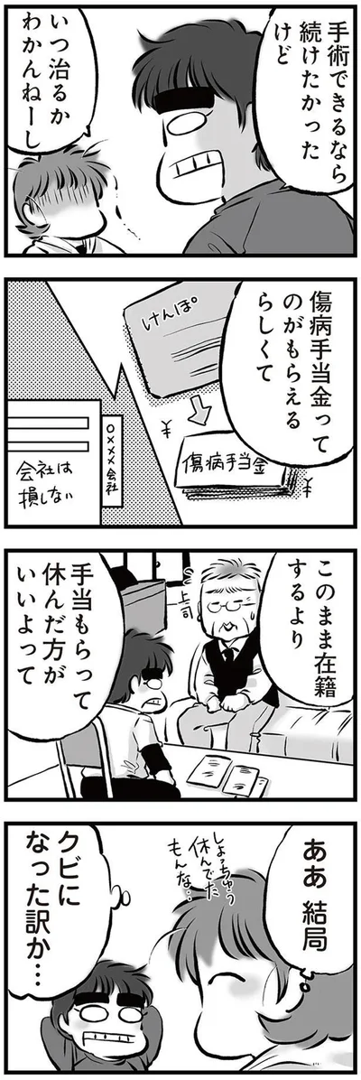 ああ　結局　クビになった訳か…