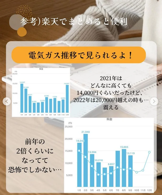 グラフで見られて管理がしやすい!これなら一目瞭然ですね。