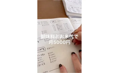 くぅちゃんの家では、調味料とお米代で月5000円