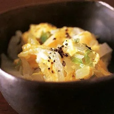 「白菜の卵とじ」