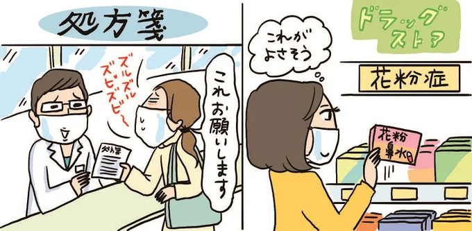 鼻づまりがひどい人は処方薬を