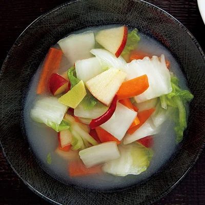白菜とにんじんの水キムチ