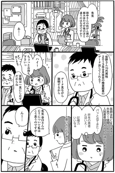 昨年の患者とはいえ…記憶力いいなぁ