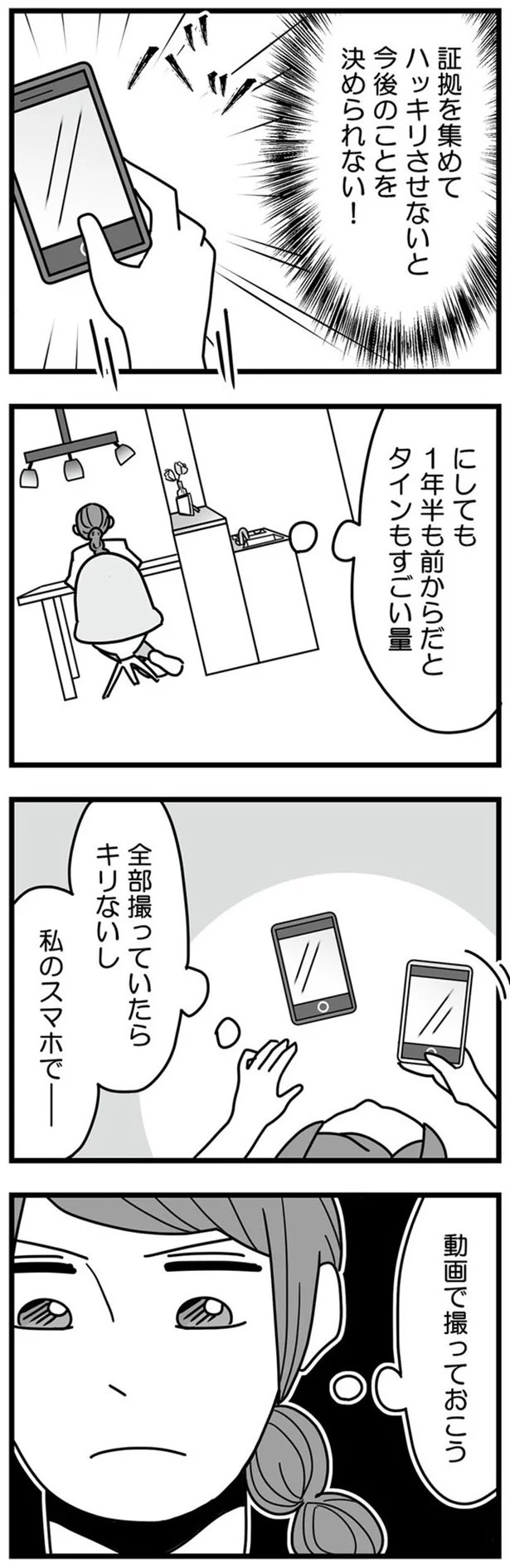 証拠を集めてハッキリさせないと　今後のことを決められない！