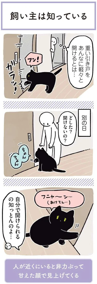 自分で開けられるの知っとんのよ…