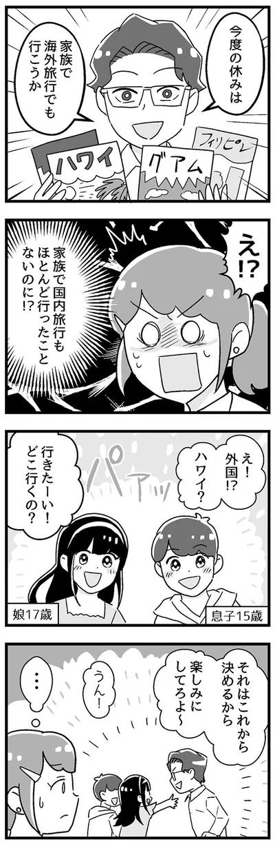 家族で国内旅行もほとんど行ったことないのに！？