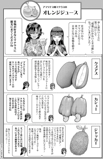 アマゾンに行くと食べられる日本にない果物