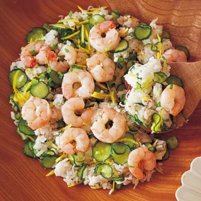 「えびのゆずちらしずし」／ちらし＆手まりずしのレシピ（9/30）