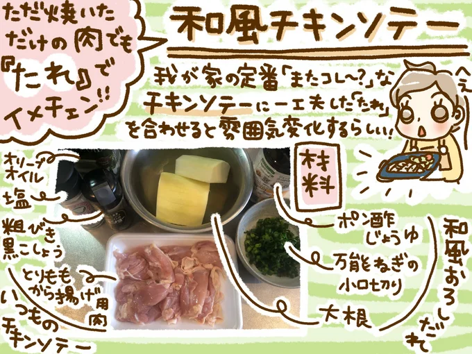 「和風チキンソテー」にチャレンジ!