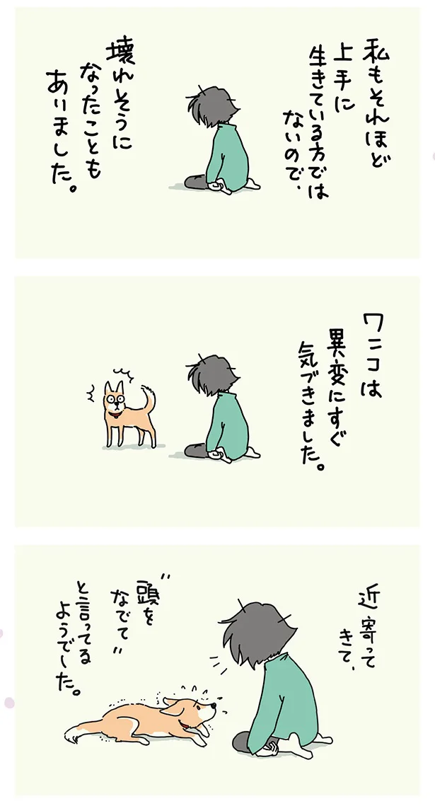 ワンコは異変にすぐ気づきました