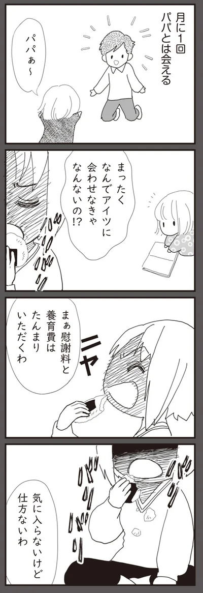 月に1回パパとは会える