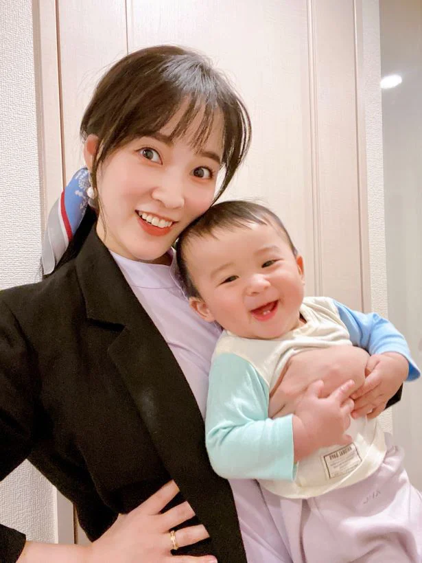 1歳の息子の子育て真っ最中!の奈津子さん。毎日家電に助けられてます。