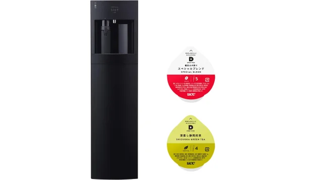 『フレシャス Slat+café』。専用のドリップポッドで、コーヒーや紅茶なども楽しめる多機能サーバー