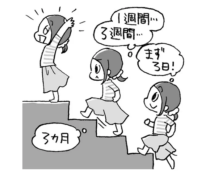 まずは3日続けてみる