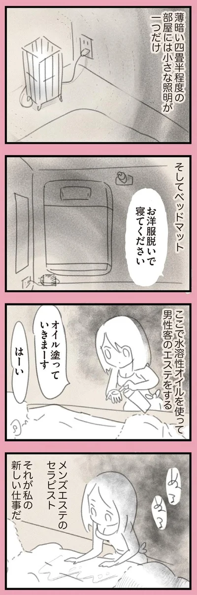 メンズエステのセラピストが新しい仕事